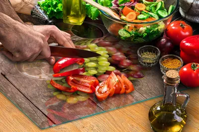 Obrázok produktu pre Sklenená Doska Na Krájanie 52X30 Víno