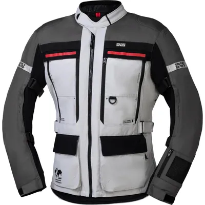 Produktbild von IXS Montevideo-ST 3.0 wasserdichte Motorrad Textiljacke, grau/schwarz, L