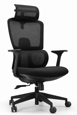 Produktbild von Ergonomischer Bürostuhl mit verstellbarem Kopfstützen- und Mesh-Rücken