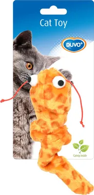 Produktbild von Duvo+ Katzenspielzeug Plüschtier mit Katzenminze orange
