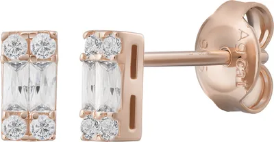 Produktbild von cai Ohrstecker 925 Sterling Silber rosé vergoldet Zirkonia