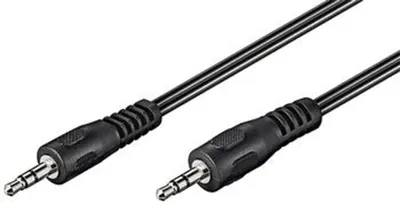 Obrázek produktu pro PremiumCord Jack 3.5mm M/M 3m, 3.5mm, Samec, 3.5mm, Samec, 3 m, Černá