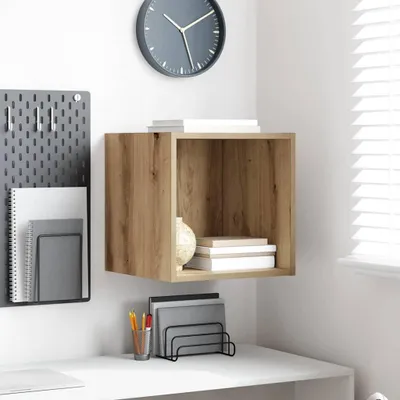 Produktbild von Wandschrank Eiche handwerklich 37 x 37 x 37 cm Holzwerkstoff