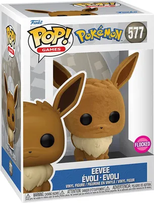 Obrázek produktu pro Pokémon - Eevee, Évoli, Evoli 577 Flocked - Funko Pop! Vinylová figurka