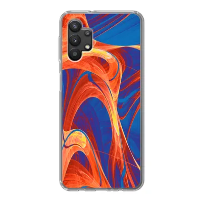 Produktbild von MuchoWow® Handyhülle Schutzhülle Hülle für Samsung Galaxy A32 5G Kunst - Wellen - Farbe - Psychedelisch Silikon Softcase Handy Hülle - Softcase