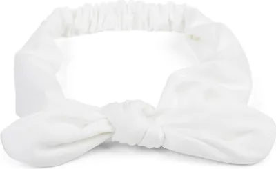 Produktbild von styleBREAKER Damen Haarband einfarbig mit Schleife und Gummizug, Stirnband, Headband, Pinup, Rockabilly, Haarschmuck 04026035