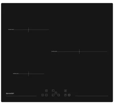 Immagine prodotto di Piano cottura a induzione 3 fuochi 60 cm nero Sharp KH6I31NT0I