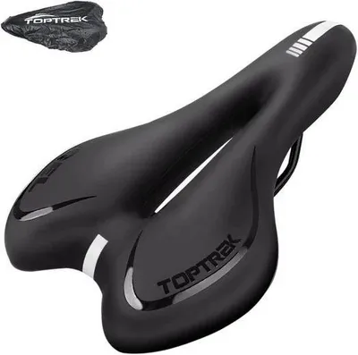 Produktbild von Fahrradsattel Gel Fahrrad Sattel Gel-Sattel mit ergonomisch Regenschutz Fahrradsitz wasserdicht MTB Rennrad Komfort Sitz für Damen Herren