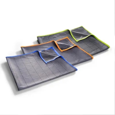 Fensterputztücher aus Carbon-Mikrofaser, 3 Stk., 30x30 cm