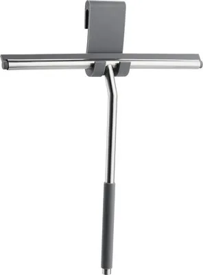 Produktbild von REIKA Duschkabinenabzieher TATE mit Halter 28 cm edelstahl matt Halter aus Silikon