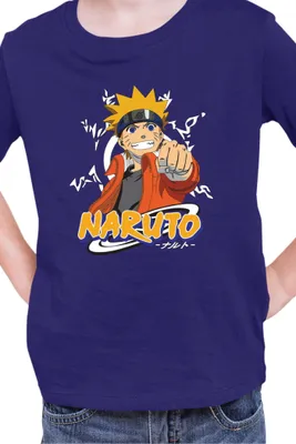 Immagine prodotto di Maglietta per bambini Naruto Naruto 07, 5-6 Jahr - 116 , Bleu foncé