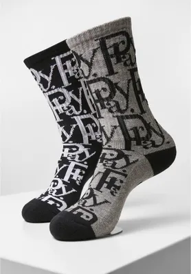 Obrázek produktu pro Ponožky Cayler & Sons Prayor Socks 2-Pack black+heathergrey - 39–42