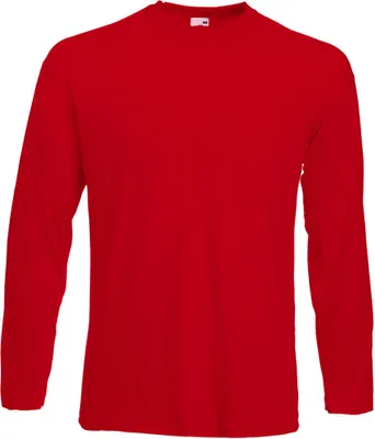 Produktbild von Fruit of the Loom Premium Langarm T-Shirt Rot, Größe:L