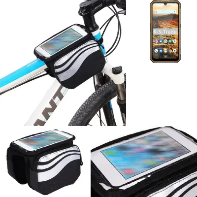 Produktbild von K-S-Trade Rahmentasche Fahrrad-Halterung kompatibel mit Cubot KingKong 5 Rahmenhalterung Fahrrad Handyhalterung Fahrradtasche Handy Smartphone