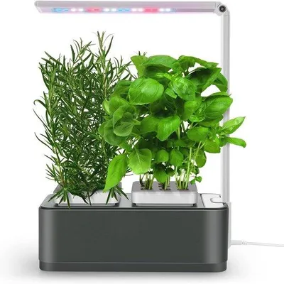 Productafbeelding van Famanu hydrocultuursysteem voor binnenshuis met LED-groeilamp - Geschikt voor aromatische planten en zaden