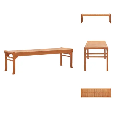 Immagine prodotto di vidaXL Panca da giardino a 3 posti 150 cm in legno massiccio di eucalipto - Panche da giardino
