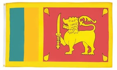 Sri-Lanka-Flagge 150x90 cm, Polyester, mit 2 Metallösen