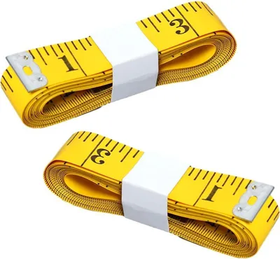 Immagine prodotto di 2 pezzi Metro da sarto 3m per cucire o misurare la circonferenza del corpo, metro flessibile per il corpo 300 cm x 2 cm - set di 2 morbidi metri a nastro bifacciali con centimetri e pollici per sarti o artigiani