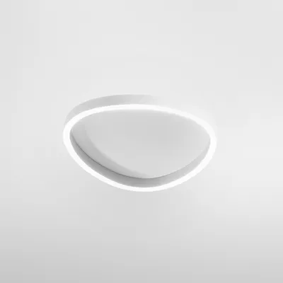 Image de Plafonnier Ecaris P/P 38W+8W Led 2300-2400Lm Cct 3000K/4000K Dimmable En Aluminium Blanc Satiné - Gealuce