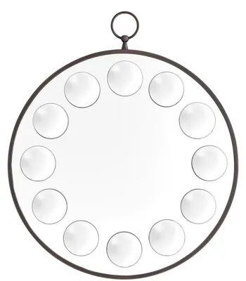 Image de Casa Padrino Miroir de luxe / miroir mural bronze 60 x 3 x H. 70 cm - Accessoires déco de luxe