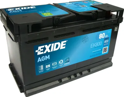 Produktbild von Exide EK800 Start-Stop AGM 12 V 80 Ah 800 A (EN)