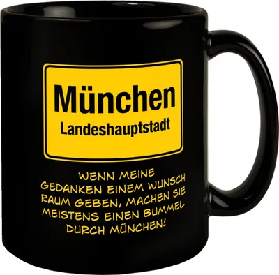 Produktbild von Gedanken bummeln durch München Tasse