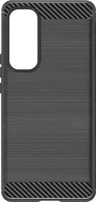 Image de Avizar, Housse de protection flexible pour Samsung Galaxy A55, effet carbone, noir