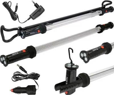 Produktbild von Akku Arbeitsleuchte, Motorraumleuchte 120 LED 750lm 230V/12V, 1,1-2,0m
