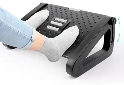 Zdjęcie produktu dla Ergonomiczny, regulowany podnóżek do biurka