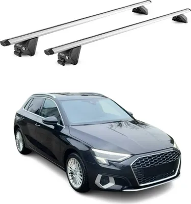 Image de Barres de toit transversales ABE pour Audi A3 Sportback 8Y 2020-2025 Alu Gris 2x