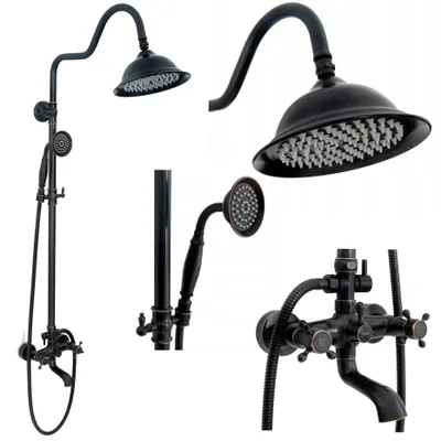 Obrázok produktu pre Sprchový set Rea RETRO Old Black