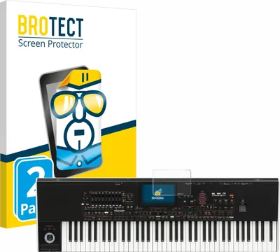Produktbild von 2x Für KORG Pa4x Schutzfolie BROTECT Displayschutz Display Schutz Folie Klar Transparent
