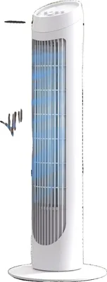 Image de Ventilateur de tour, 3 vitesses réglables, fonction oscillante
