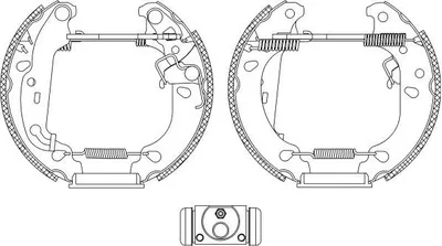 Produktbild von TEXTAR 84060000 Bremsensatz Trommelbremse Hinten