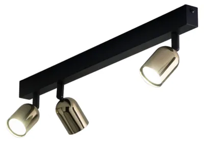 Zdjęcie produktu dla Spot TOP czarno-złoty 3xGU10x10W metal wym:16x18x64cm IP20 TK-Lighting