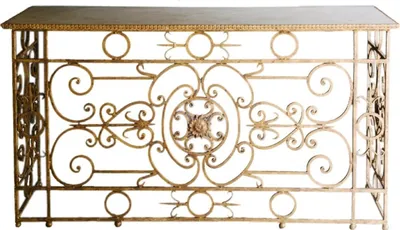 Produktbild von Casa Padrino Luxus Barock Konsole Weiß / Antik Gold 172 x 51 x H. 95 cm - Barockmöbel