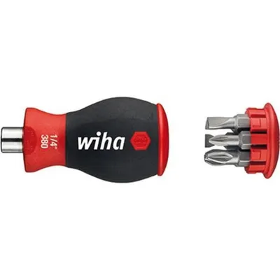 Productafbeelding van Wiha Stubby-Magaziner, sleufschroevendraaier, model 3801-01. Stubby-Magaziner