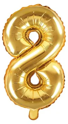 Obrázek produktu pro PartyDeco FB10M-8-019, Hračka balón, Fólie, Zlato, Jednobarevný, Univerzální, Univerzální