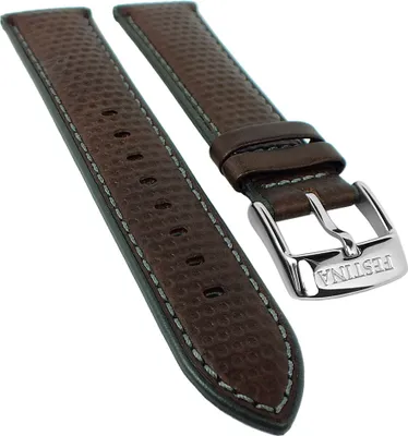 Produktbild von Festina Uhrenarmband | Leder 22mm braun mit Kontrastnaht F20202/3