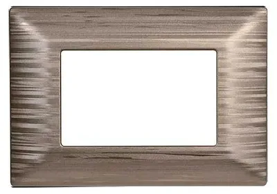 Immagine prodotto di Placca compatibile Bticino Matix 3 moduli plastica colore Oro Satinato