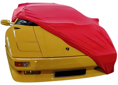 Image de Housse de voiture intérieure adaptée à Lamborghini Diablo with spoiler Rouge