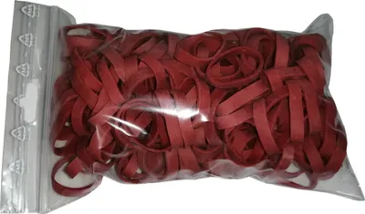 Produktbild von 100 g Gummiringe rot 20mm Ø 1,2 x 5 mm breit