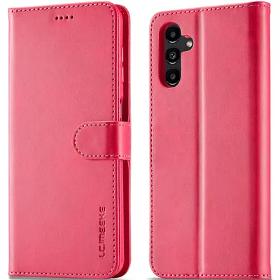 Obrázek produktu pro Pouzdro pro Samsung Galaxy A13 5G, kožené flipové pouzdro s magnetickým uzávěrem a stojánkem, ochranné pouzdro Růžový