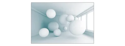 Produktbild von Muralo Fototapete 3D Effekt 90 (B) x 60 (H) cm Vlies Wand Tapete Kugeln Abstraktion 3D Optik Wohnzimmer Schlafzimmer moderne Wandbild