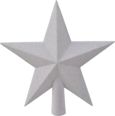 Produktbild von Kaemingk Tannenbaumspitze winterweiß bruchfest, langlebig 19 cm