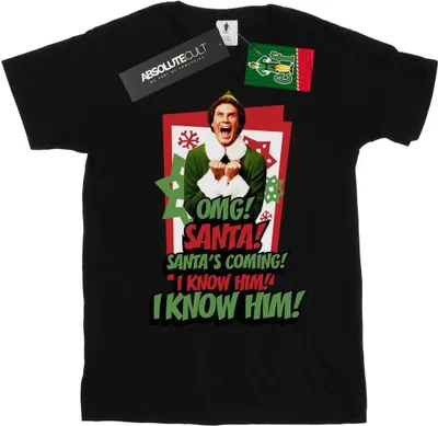 Produktbild von Elf - "OMG Santa" T-Shirt für Herren BI23460 (XXL) (Schwarz)