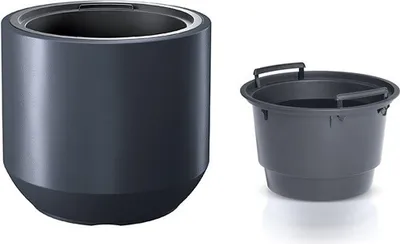 Immagine prodotto di Vaso da giardino Vaso 39 cm rotondo Terrazza Giardino Casa Antracite