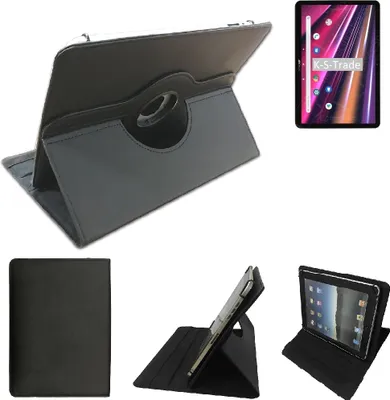 Produktbild von High quality kompatibel mit Archos Core 101 3G Ultra Schutz Hülle 360° Tablet Case Schutzhülle Flip Cover schwarz. Tablet Hülle drehbar