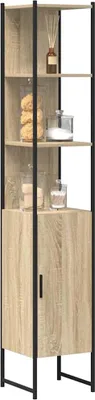 Zdjęcie produktu dla Szafka łazienkowa vidaXL Sonoma 33 x 33 x 185,5 cm z materiału drewnopochodnego