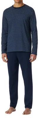 Image de Schiesser pyjama pantalon long casual essentials admiral blue hommes